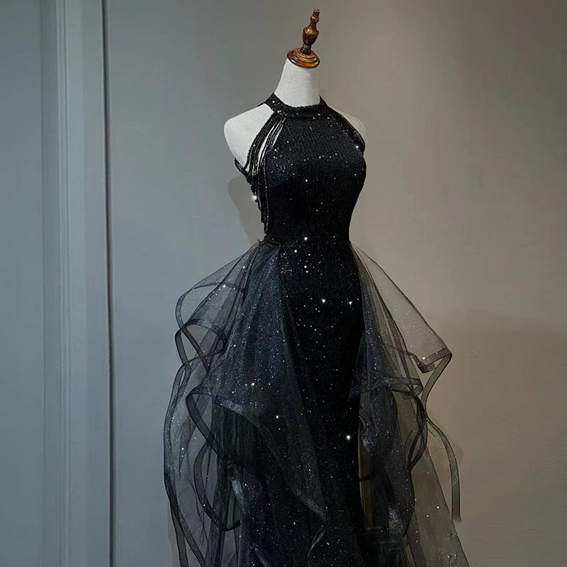 Black Evening Dress For Women Black